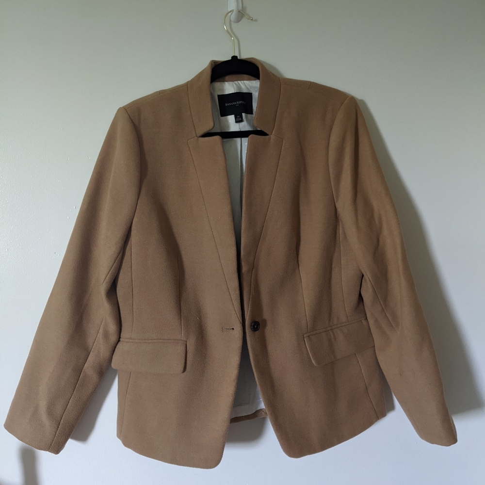 Banana Republic Blazer, Camel Size 14